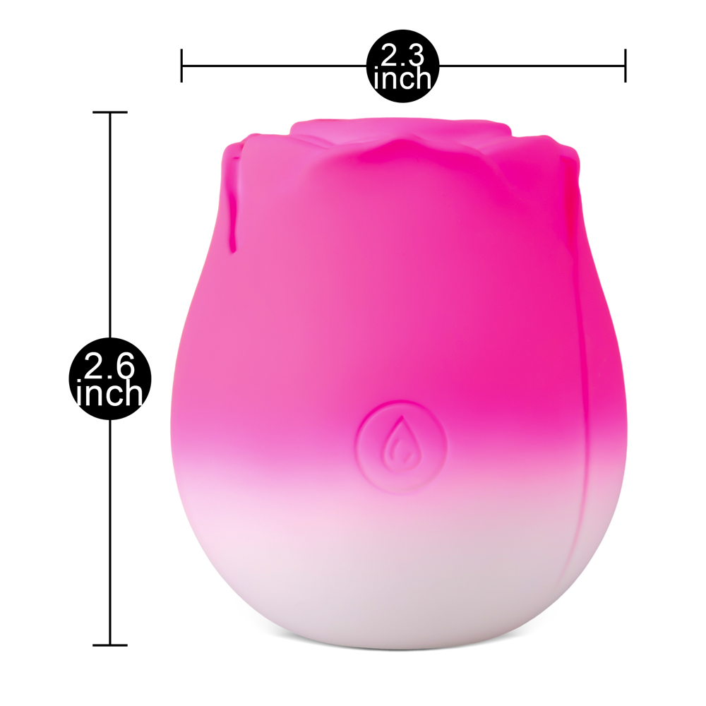 10-Function Silicone Rechargeable Clitoral Sucking Rose Sex Toy - Image 8