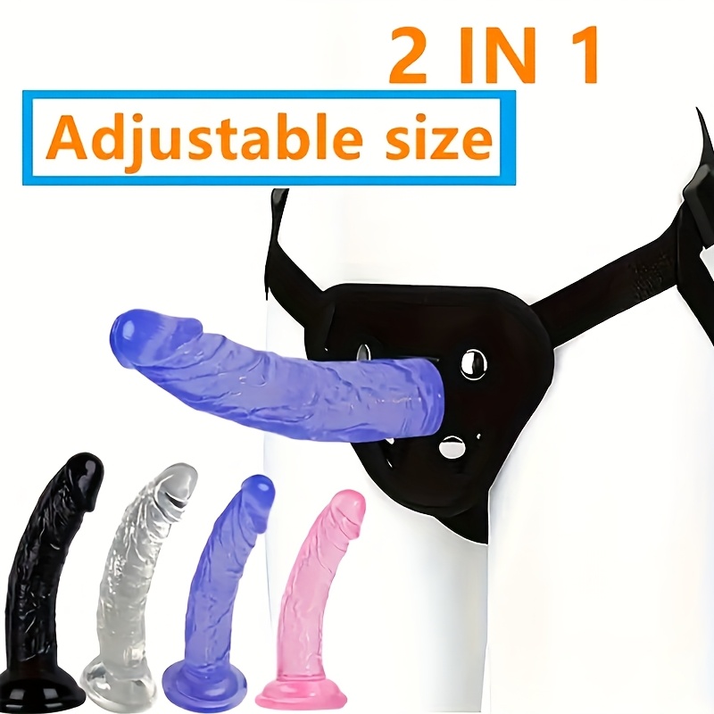 2pcs Wearable Buckle Harness with Realistic Dildo - Image 3
