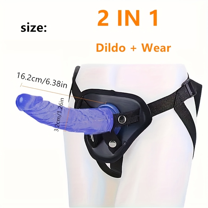 2pcs Wearable Buckle Harness with Realistic Dildo - Image 5