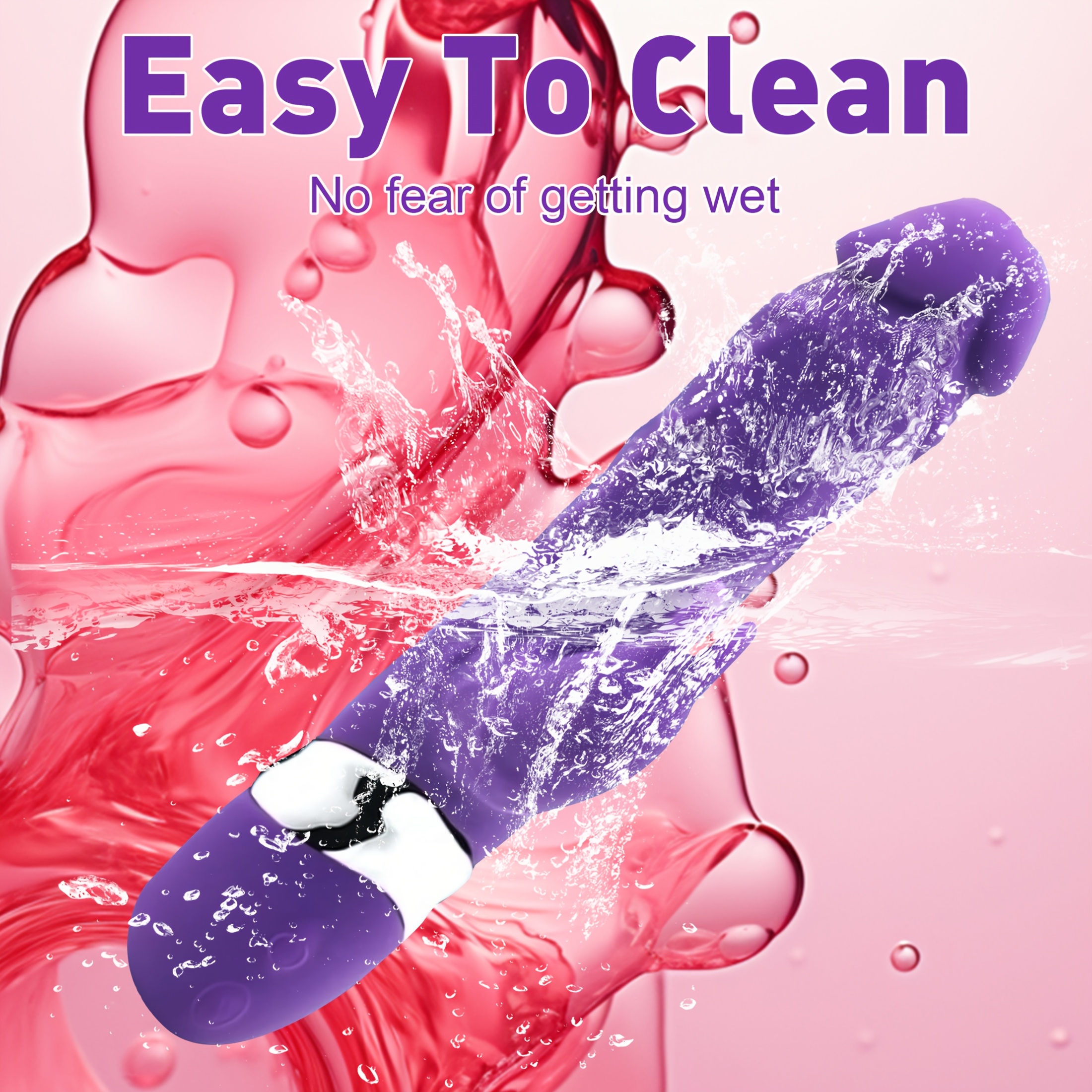 10 Vibration Modes with G Spot Clitoral Dual Massage Rabbit Shaped Vibrator, - Image 9