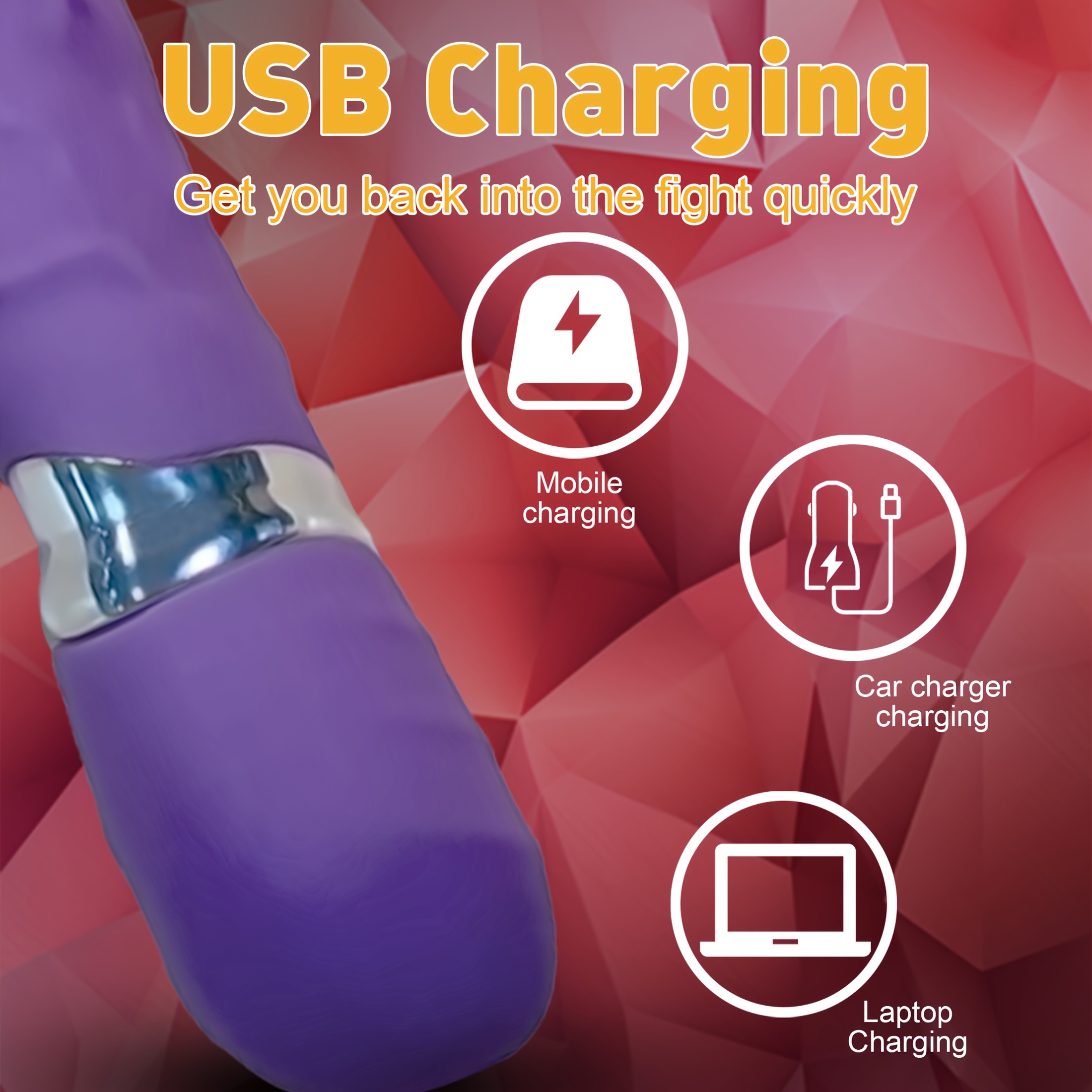 10 Vibration Modes with G Spot Clitoral Dual Massage Rabbit Shaped Vibrator, - Image 10