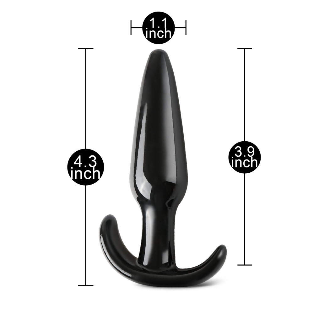 Smooth Black Pleasure Plug - Image 5