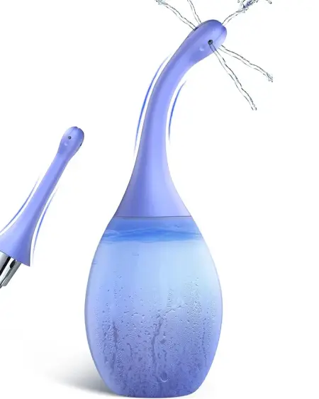 Sex Adult Products Cleaning Lubrication Container Masturbator Anal Shower Vagina Cleaner Douche for Men Women Enema Bulb Device