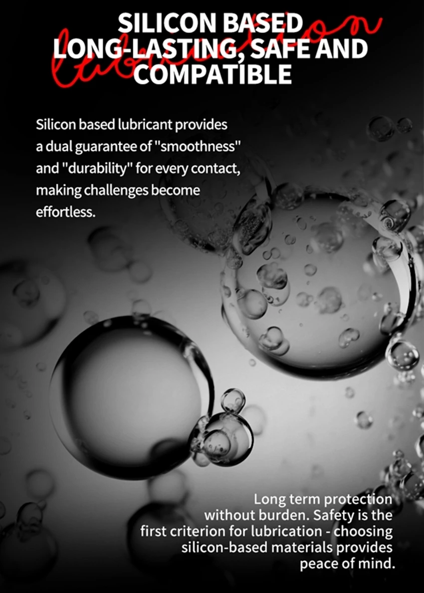 Silicone-Based Lubricant for Sex 300ml Gay Anal Lube Safer Sex Products, Unscented, Waterproof for Bathroom And Underwater Use - Image 17