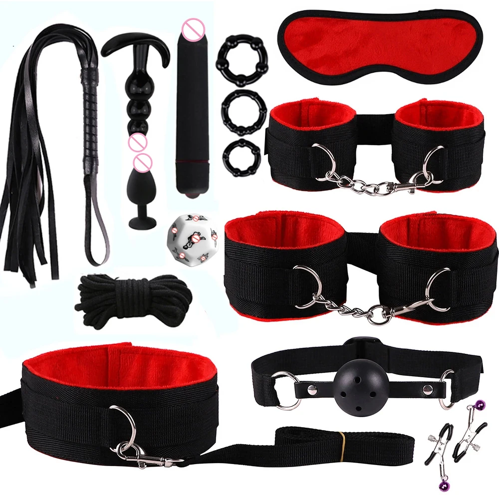 Sex toys for women BDSM sexual couples kit Adult Sexy Toys sexyshop erotic accessories handcuffs for session Anal plug sex game