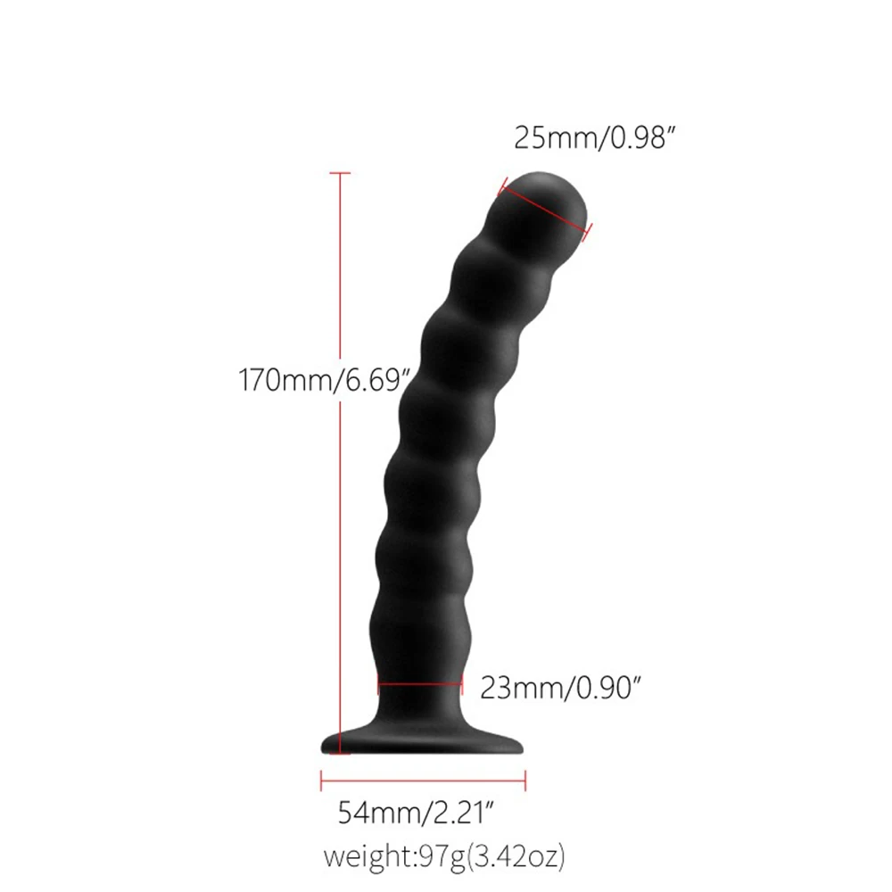 adult Toys for Man and Woman Anal Plug Prostate Massager adult Products Stimulator With Strong Sucker Silicone Bead Dildo - Image 8