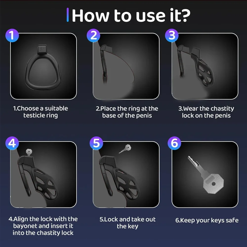 Sex Toys for Men Adult Waist Belt Male Chastity Cock Cage Penis Sleeve Cockrings Erotic Urethral Lock BDSM Bondage - Image 5