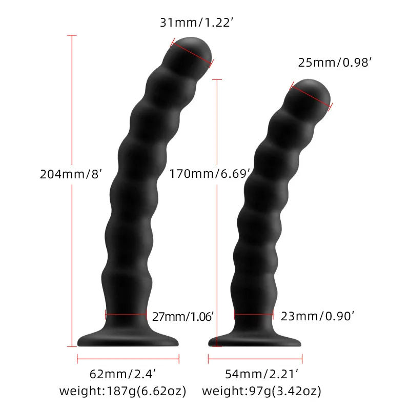 adult Toys for Man and Woman Anal Plug Prostate Massager adult Products Stimulator With Strong Sucker Silicone Bead Dildo - Image 3