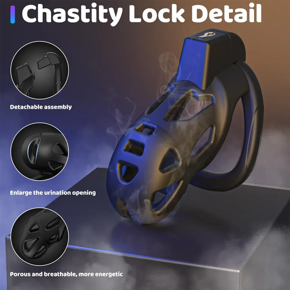 Sex Toys for Men Adult Waist Belt Male Chastity Cock Cage Penis Sleeve Cockrings Erotic Urethral Lock BDSM Bondage - Image 4