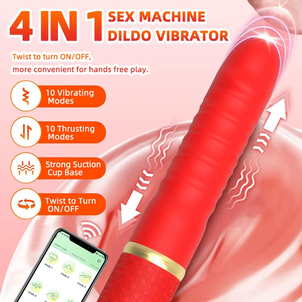 Sex Machine Thrusting Dildo Vibrator Adult Sex Toys for Women Men G Spot Clitoral Anal Play Big Suction Cup Anal Toys for Couple - Image 2