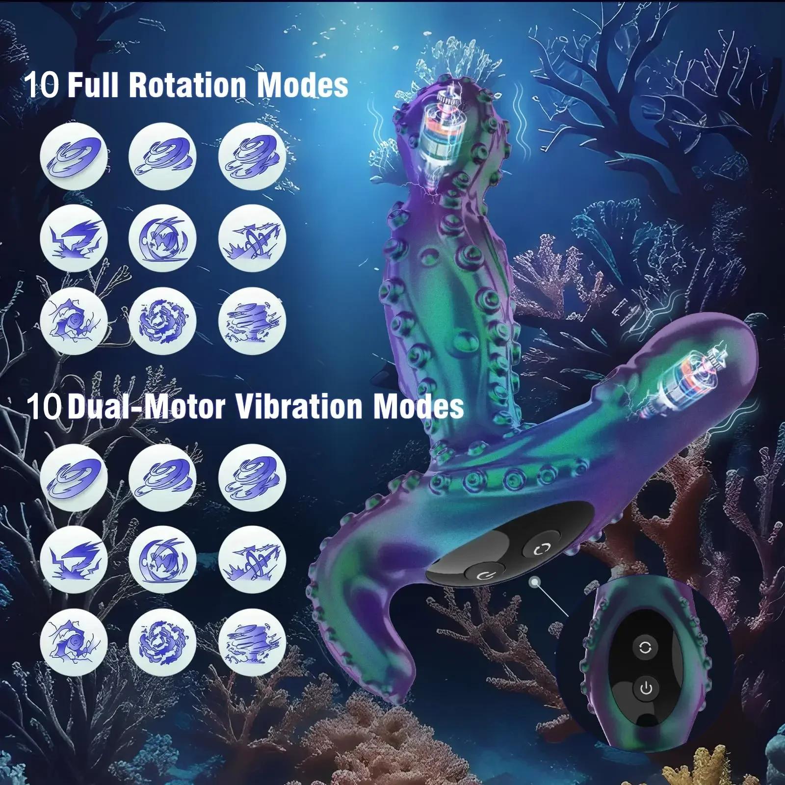 Sex Toys for Adult Anal Plug Rotating Vibrating Butt Plug Vibrator APP Remote Control 360° Rotating Prostate Massager Adult Good - Image 3