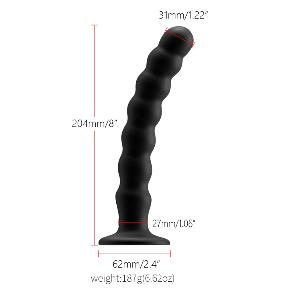 adult Toys for Man and Woman Anal Plug Prostate Massager adult Products Stimulator With Strong Sucker Silicone Bead Dildo - Image 7