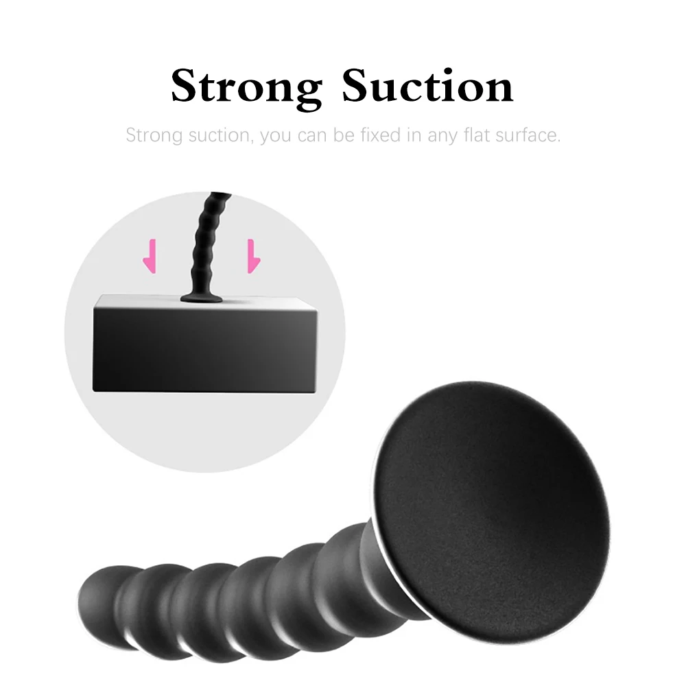 adult Toys for Man and Woman Anal Plug Prostate Massager adult Products Stimulator With Strong Sucker Silicone Bead Dildo - Image 13