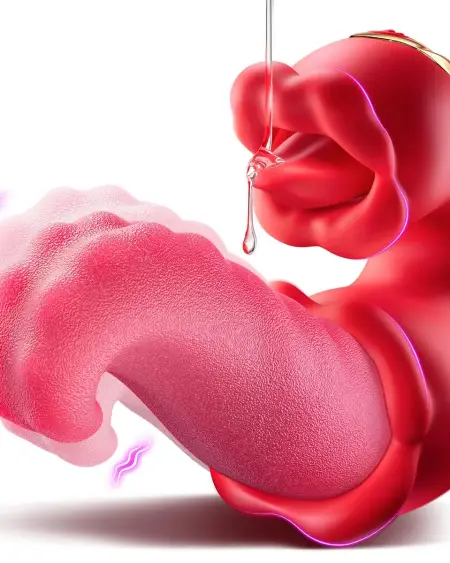 Vibrator Adult Sex Toys for Women 4 in 1 Tongue Thrusting Vibrators Dildo Sucking Clit Stimulator for Female Couples Adult Games
