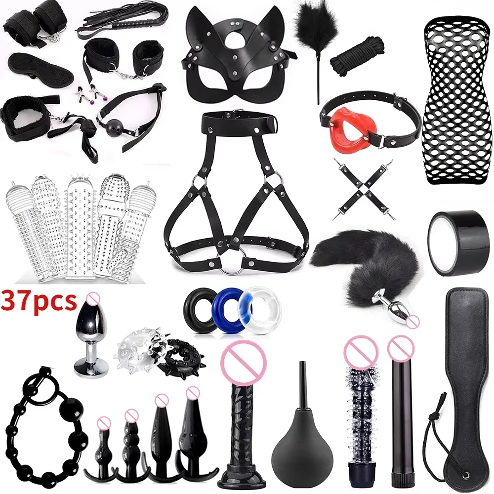 Sex toys for women BDSM sexual couples kit Adult Sexy Toys sexyshop erotic accessories handcuffs for session Anal plug sex game - Image 7