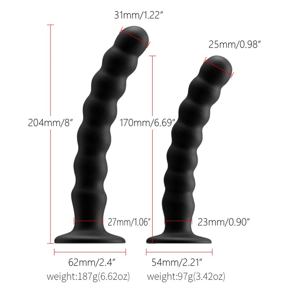 adult Toys for Man and Woman Anal Plug Prostate Massager adult Products Stimulator With Strong Sucker Silicone Bead Dildo - Image 9